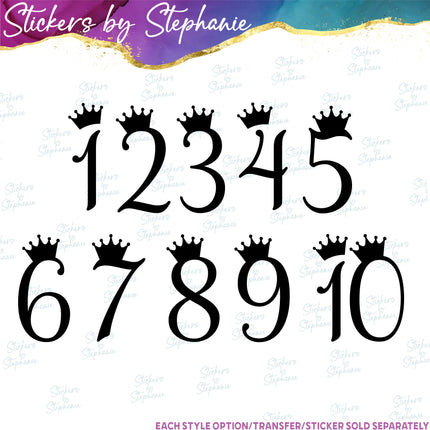 (s01-168) Crown Script Monogram Letters Iron-On Transfer