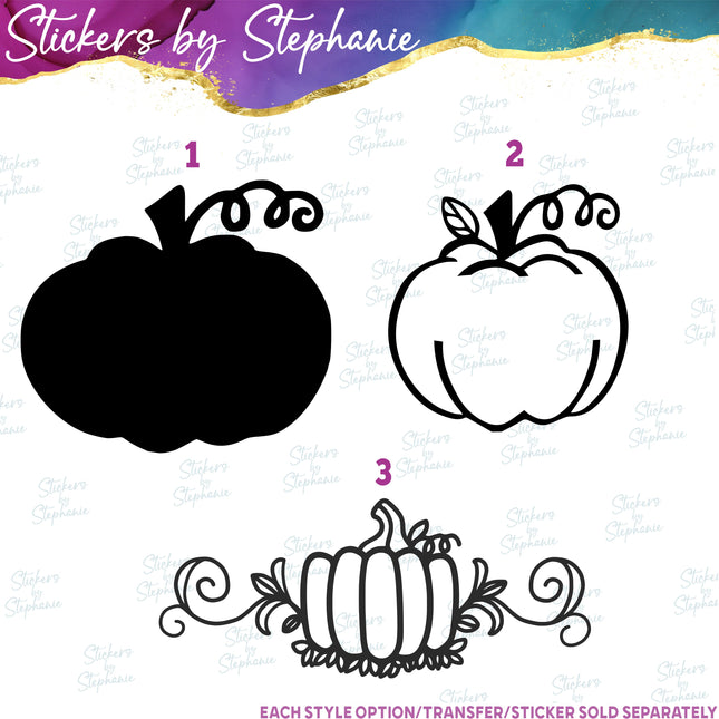 (s01-044) Pumpkin Iron-On Transfer