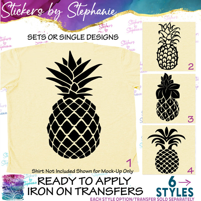 (s01-074) Pineapple Iron-On Transfer