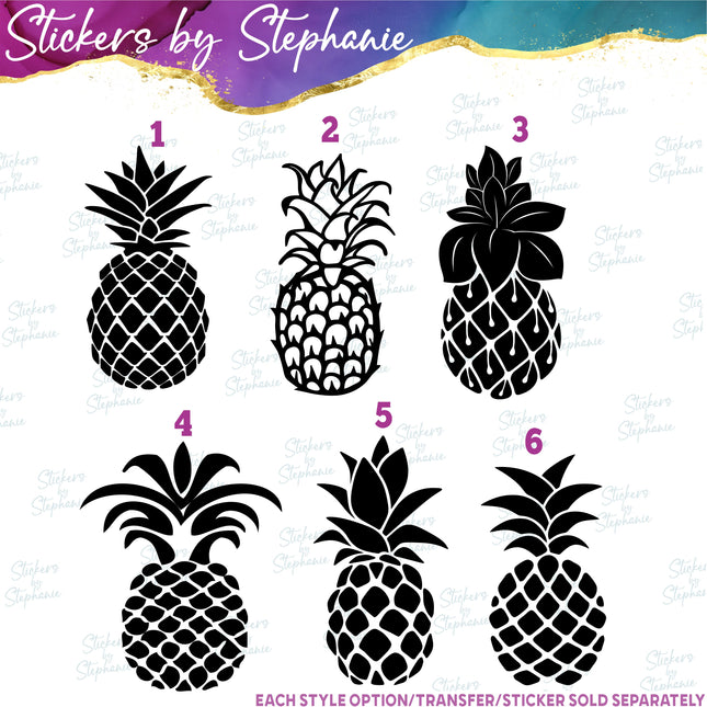 (s01-074) Pineapple Iron-On Transfer