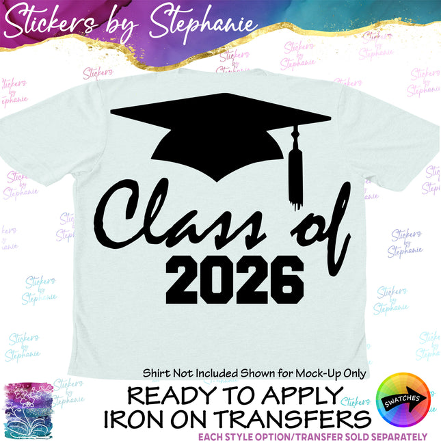 (s03Y-037) Class of Year Iron-On Transfer