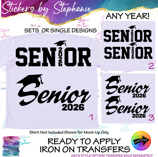 (s03Y-038) Senior Year Iron-On Transfer
