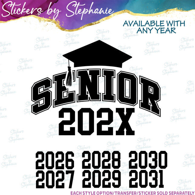 (s03Y-039) Senior Year Iron-On Transfer