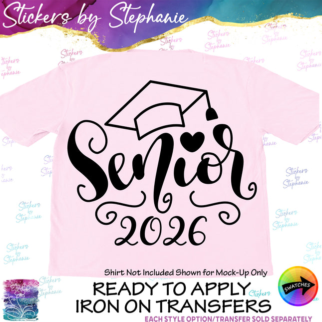 (s03Y-040) Senior Year Iron-On Transfer