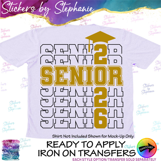 (s03Y-042) Senior Year Iron-On Transfer