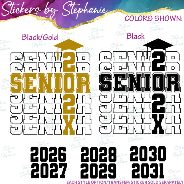 (s03Y-042) Senior Year Iron-On Transfer