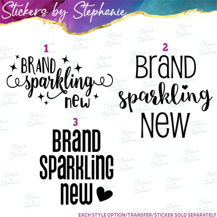 (s03-118) Brand Sparkling New Iron-On Transfer