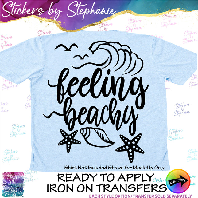 (s03-154) Feeling Beachy Iron-On Transfer