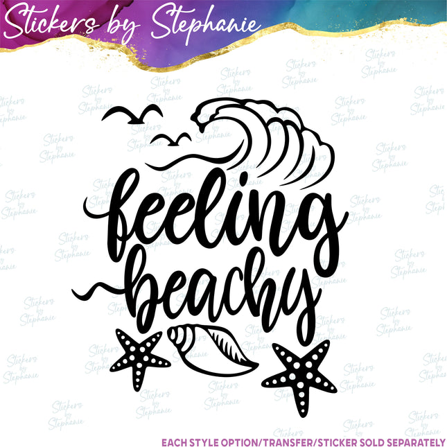 (s03-154) Feeling Beachy Iron-On Transfer
