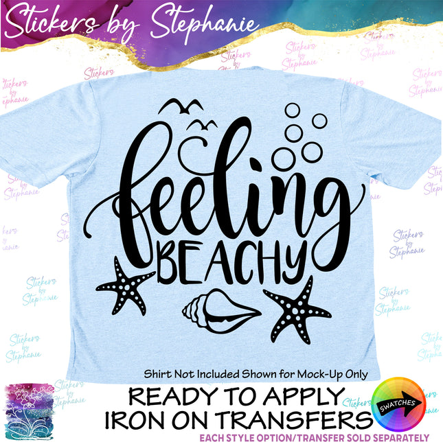 (s03-155) Feeling Beachy Iron-On Transfer