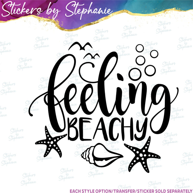 (s03-155) Feeling Beachy Iron-On Transfer
