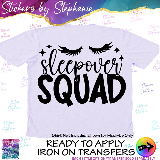 (s03-170) Sleepover Squad Iron-On Transfer