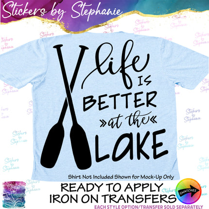 (s03-171) Life is Better at the Lake Iron-On Transfer
