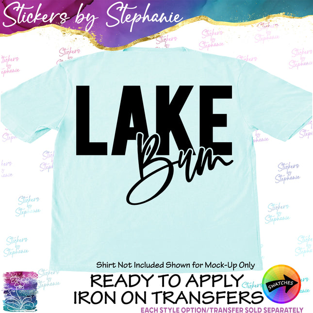 (s03-172) Lake Bum Iron-On Transfer