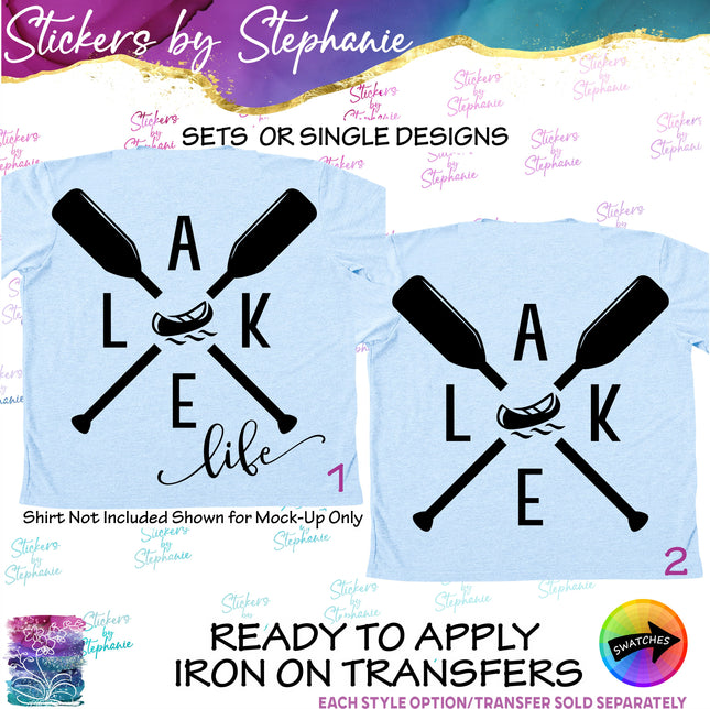 (s03-173) Lake Life Iron-On Transfer
