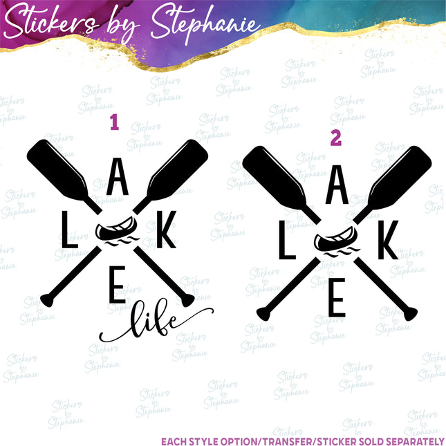 (s03-173) Lake Life Iron-On Transfer