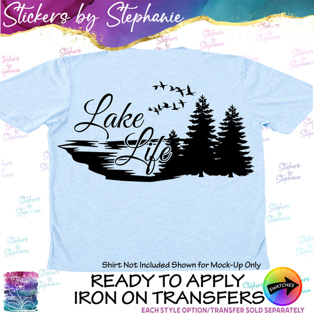 (s03-174) Lake Life Iron-On Transfer