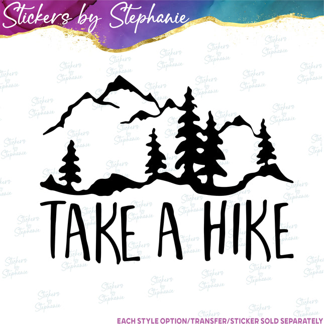 (s03-199) Take A Hike Iron-On Transfer