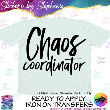 (s03-230) Chaos Coordinator Iron-On Transfer