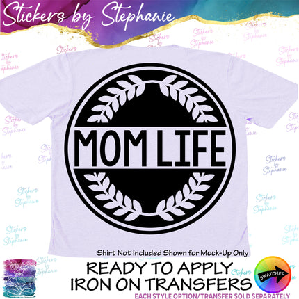 (s03-238) Mom Life Iron-On Transfer