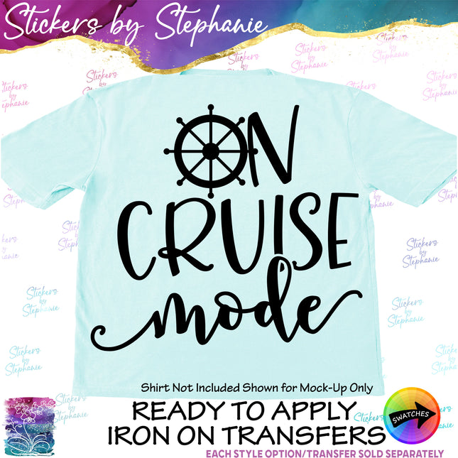 (s03-244) On Cruise Mode Iron-On Transfer