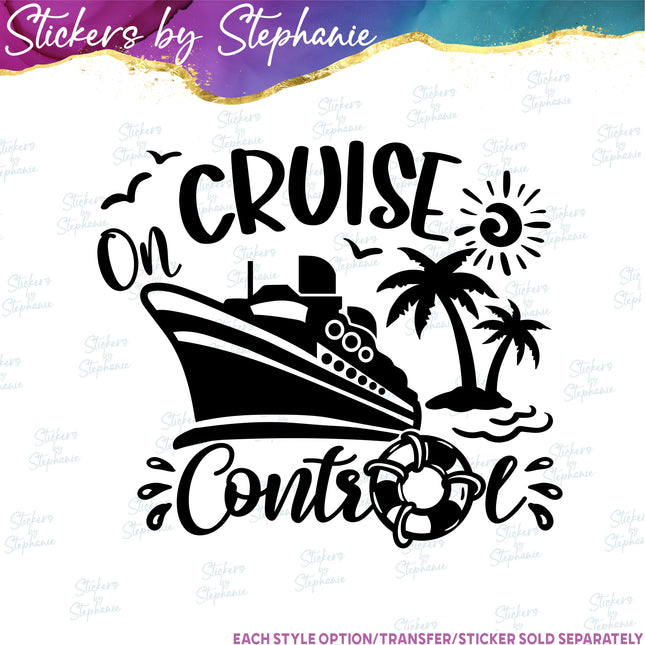 (s03-250) On Cruise Control Iron-On Transfer
