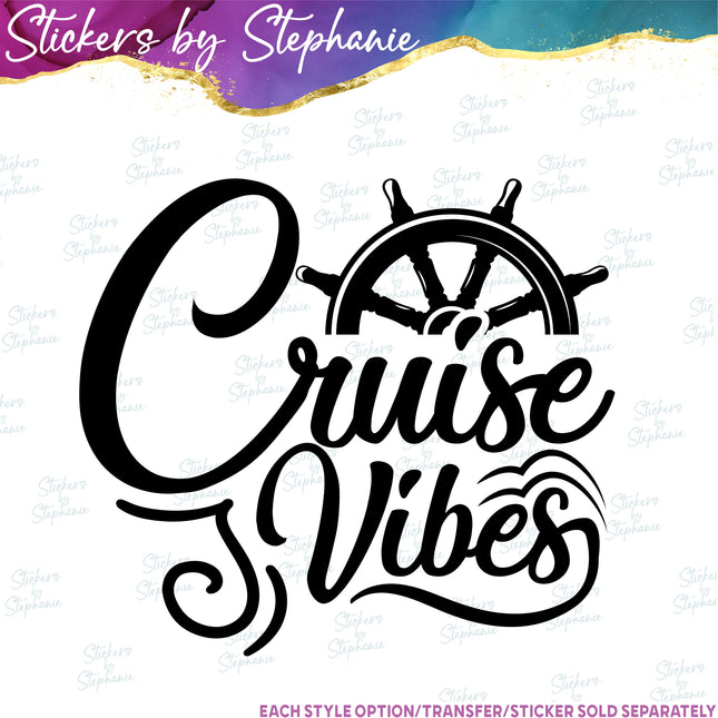 (s03-251) Cruise Vibes Iron-On Transfer