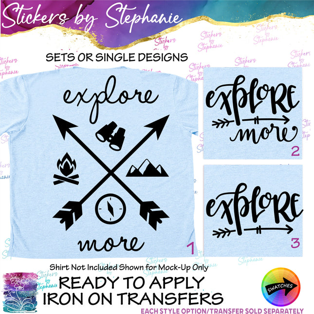 (s03-308) Explore More Iron-On Transfer