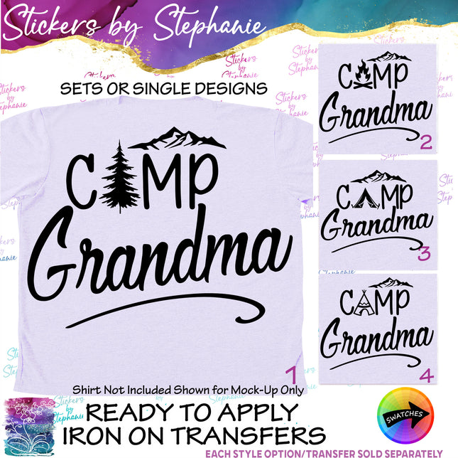 (s03-313) Camp Grandma Iron-On Transfer