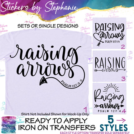 (s03-319) Raising Arrows Iron-On Transfer or Sticker