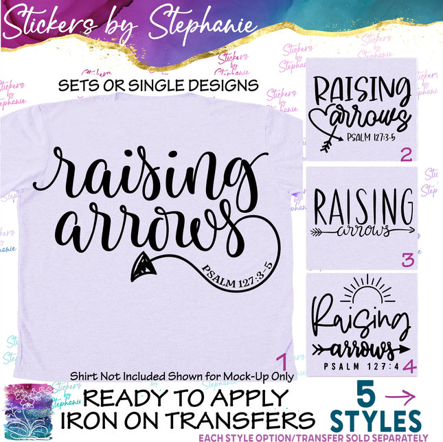 (s03-319) Raising Arrows Iron-On Transfer or Sticker