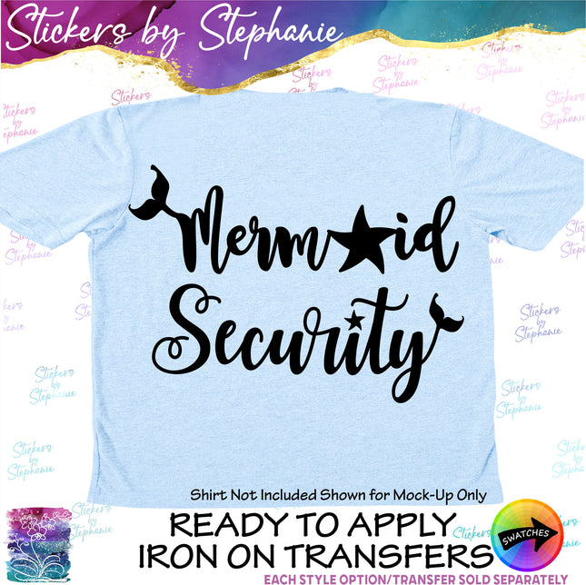 (s03-332) Mermaid Security Iron-On Transfer