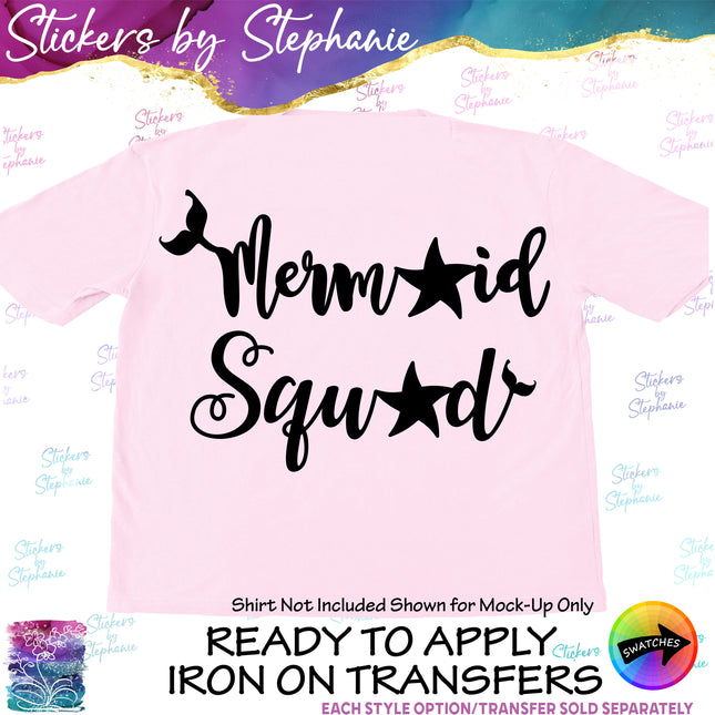 (s03-333) Mermaid Squad Iron-On Transfer