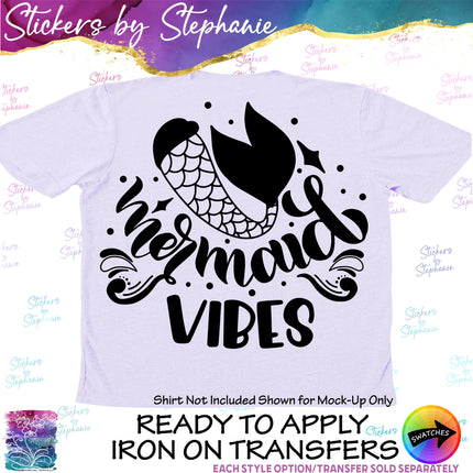 (s03-340) Mermaid Vibes Iron-On Transfer