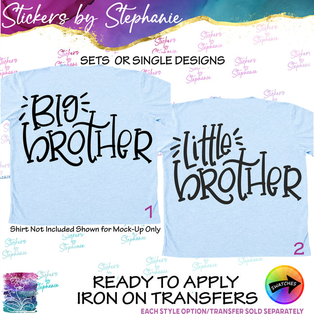 (s03-347) Big Little Brother Iron-On Transfer