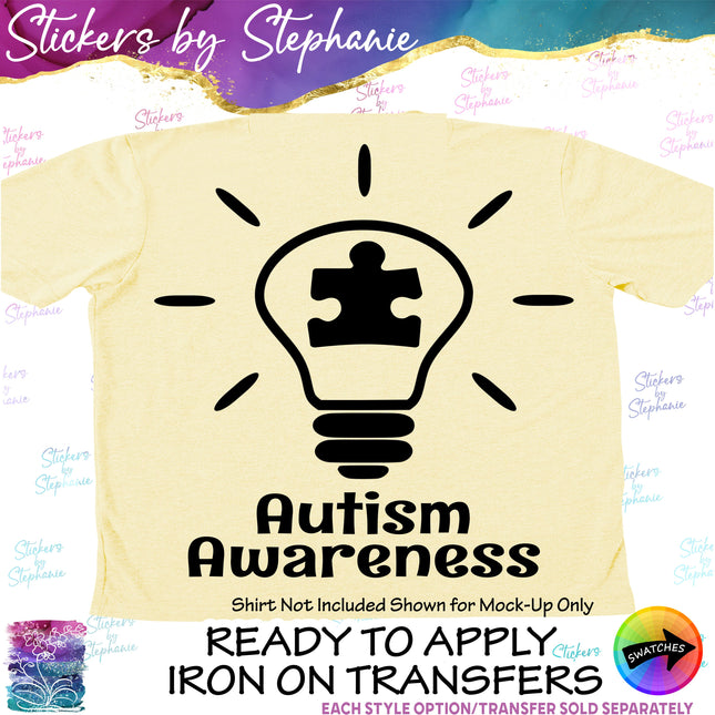 (s03-351) Autism Awareness Iron-On Transfer
