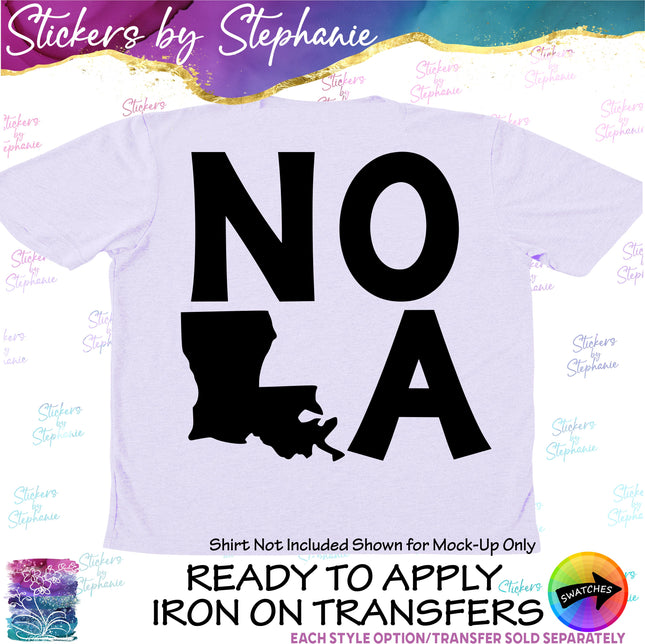 (s03-356) NOLA New Orleans Louisiana Iron-On Transfer