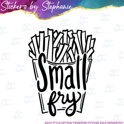 (s03-363) Small Fry French Fries Iron-On Transfer