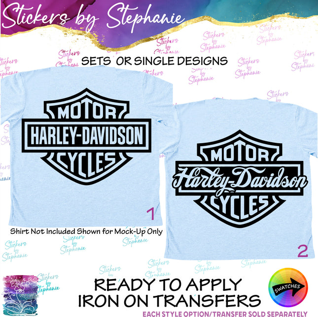 (s03-394) Motorcycle Logo Iron-On Transfer