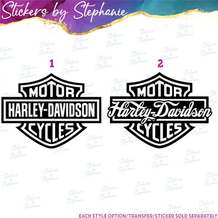 (s03-394) Motorcycle Logo Iron-On Transfer