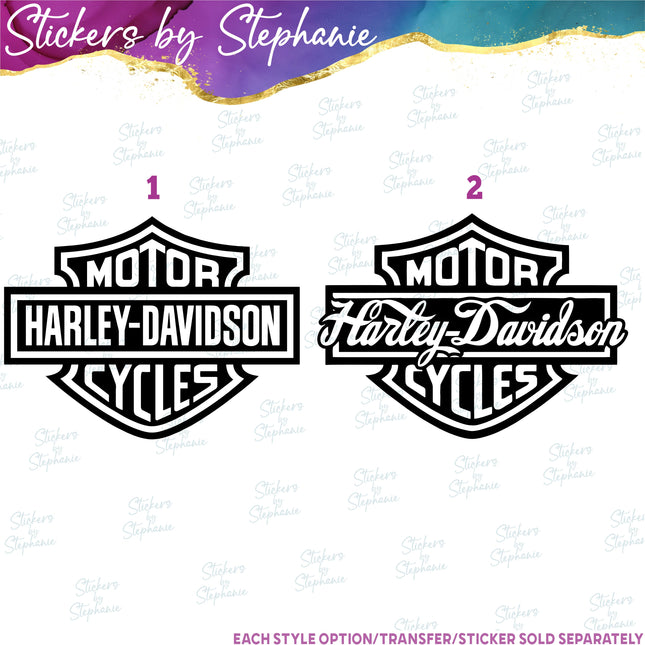 (s03-394) Motorcycle Logo Iron-On Transfer