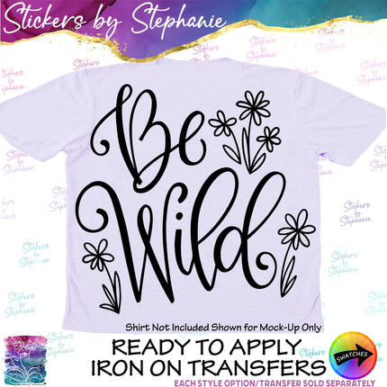 (s03-050) Be Wild Daisies Iron-On Transfer