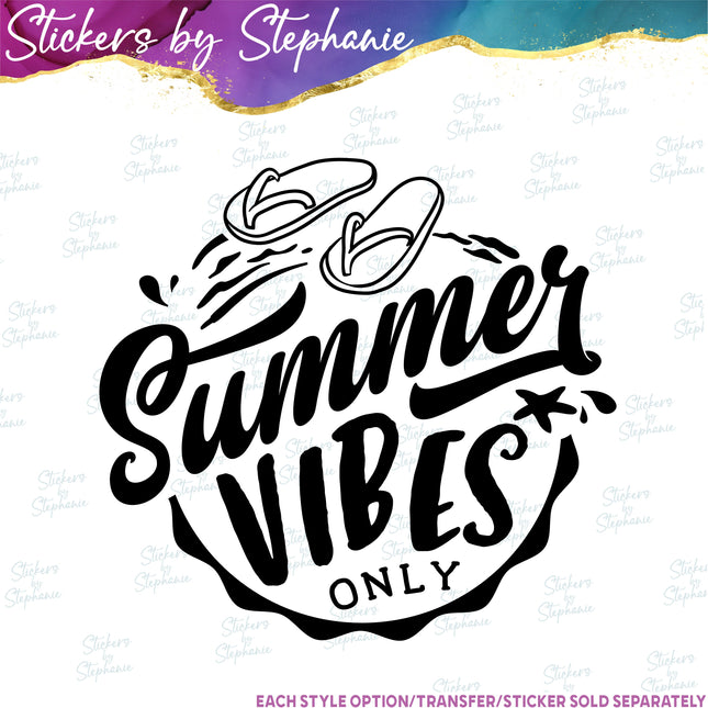 (s03-060) Summer Vibes Iron-On Transfer
