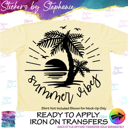 (s03-061) Summer Vibes Iron-On Transfer