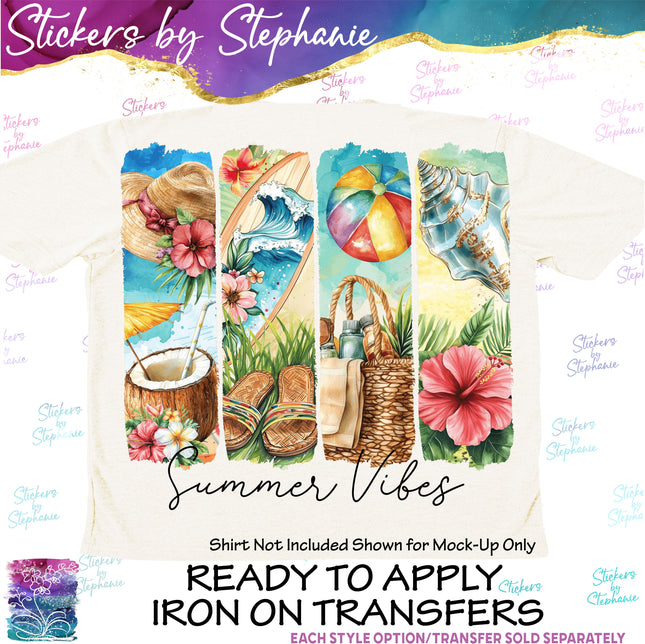 (s04-107) Summer Vibes Iron-On Transfer