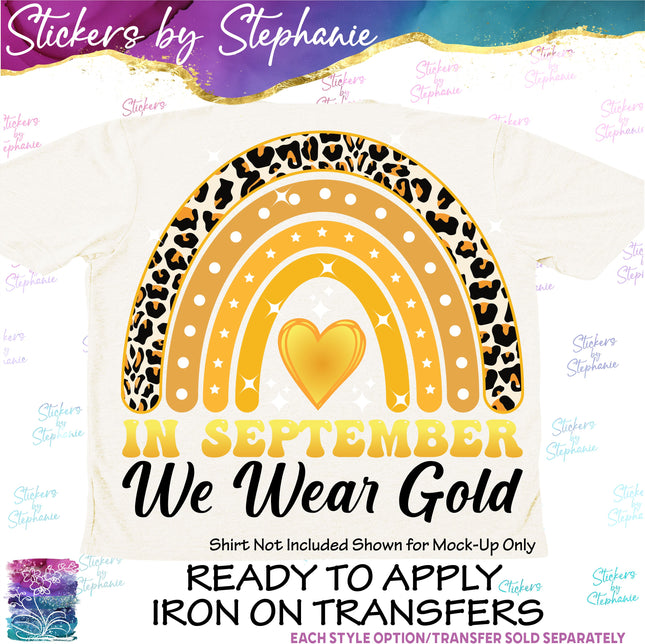 (s04-114) In September We Wear Gold Iron-On Transfer