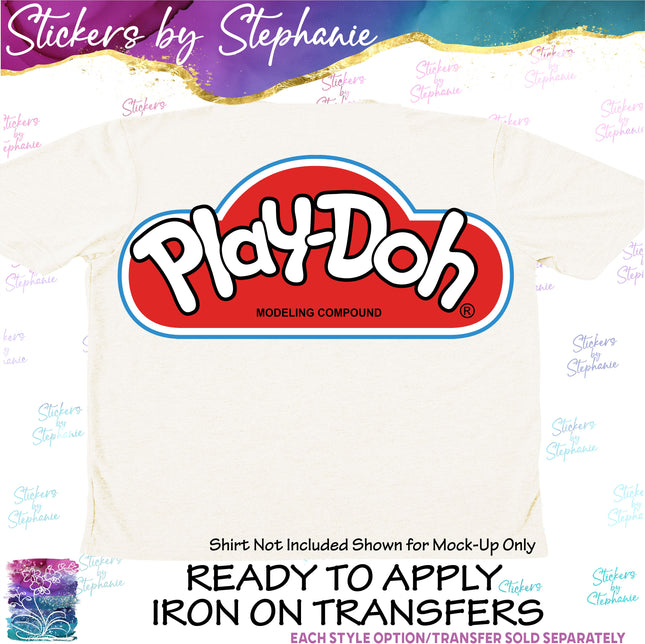 (s04-128) Play-doh Iron-On Transfer