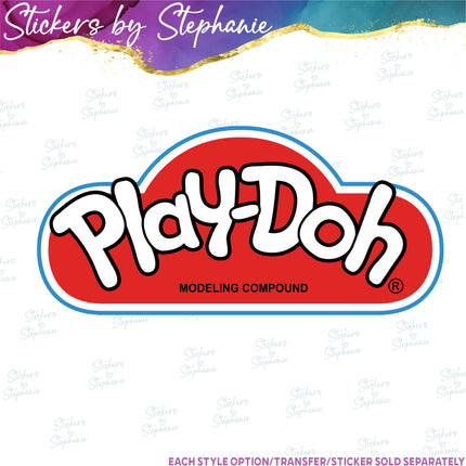 (s04-128) Play-doh Iron-On Transfer or Sticker