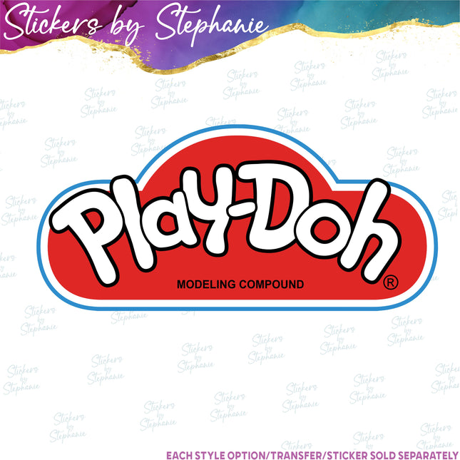 (s04-128) Play-doh Iron-On Transfer