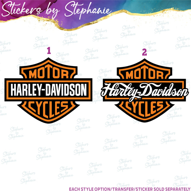 (s04-130) Motorcycle Logo Iron-On Transfer